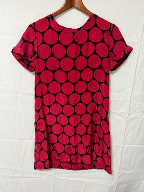 Nili Lotan Tops - Nili Lotan Red & Black Polka Dot Short Sleeve Top